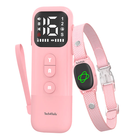 Anti Bark Collar – No Shock Vibration | Remote Dog Bark Control Device (2-in-1)