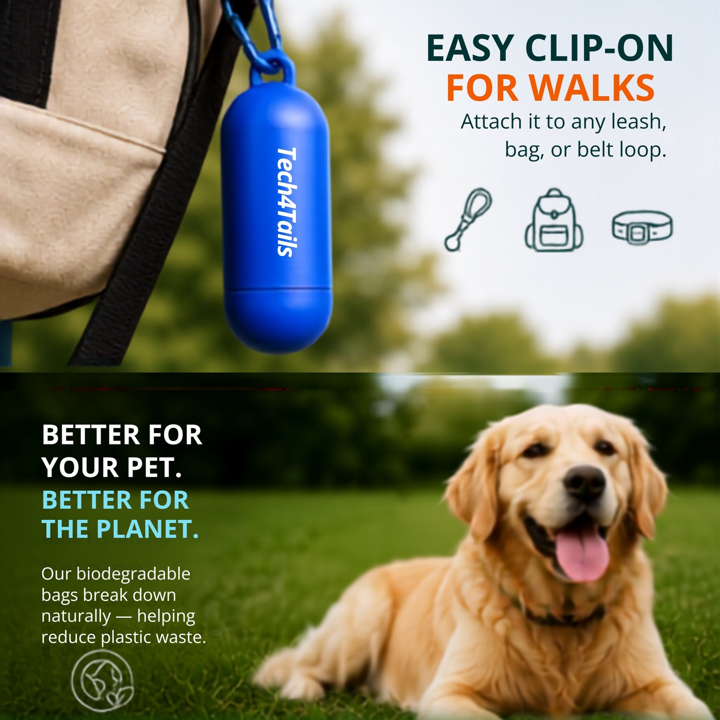 Biodegradable Poop Bags with Dispenser Holder