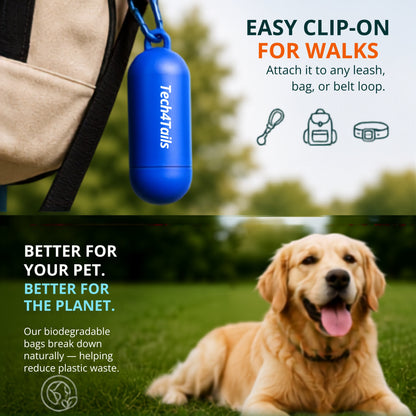 Biodegradable Poop Bags with Dispenser Holder
